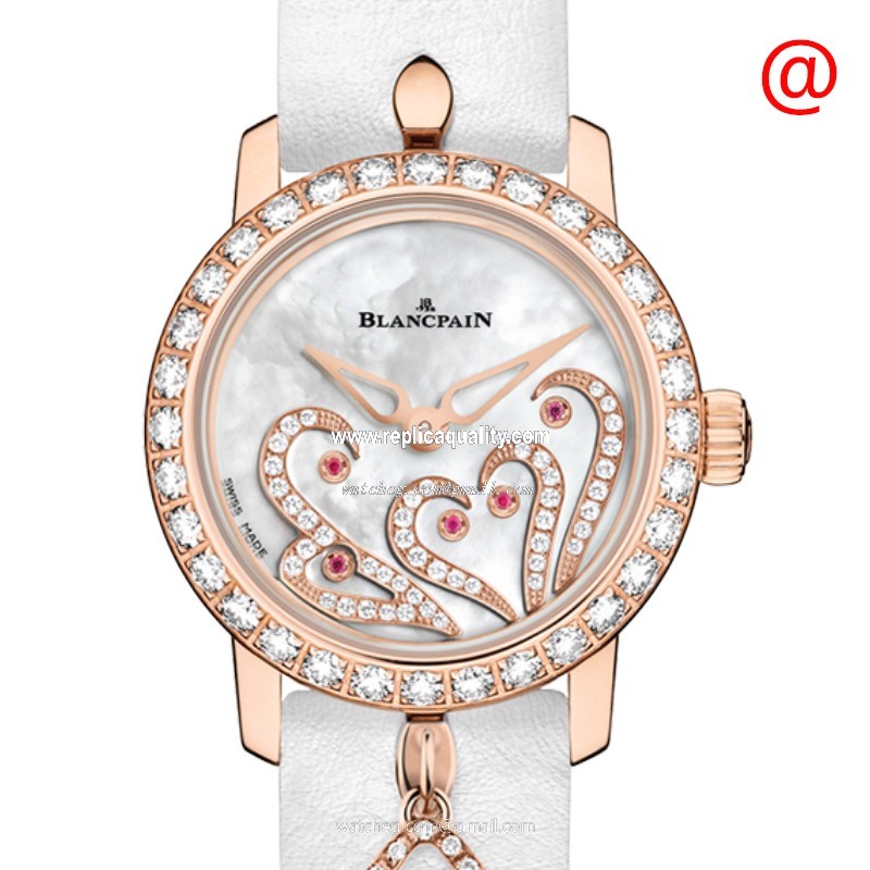 Blancpain WOMEN 0063B-2954-63A Automatic 18kt Rose Gold & Diamonds White