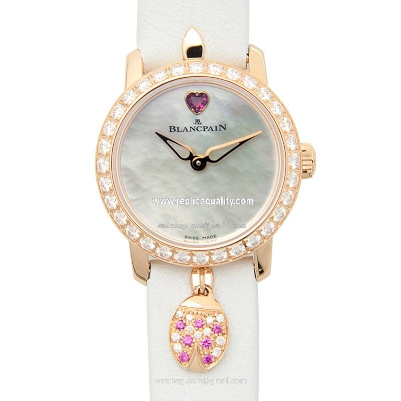 Blancpain LADYBIRD 0063D-2954-63A Automatic 18kt Rose Gold & Diamonds Silver