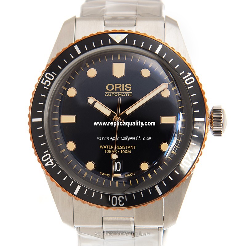 Oris DIVERS 01 733 7707 4354-07 8 20 18 Automatic Stainless Steel Black