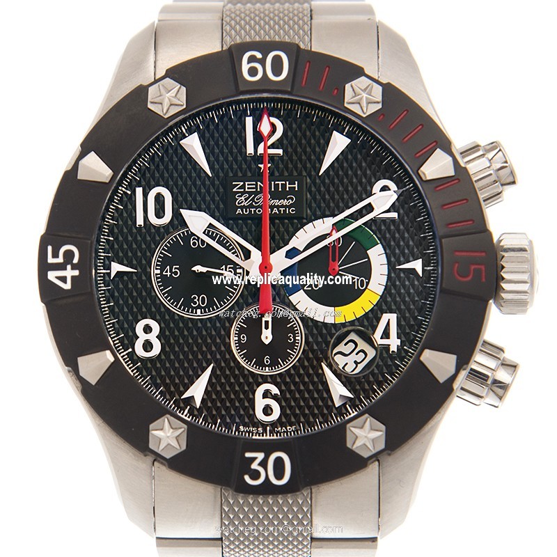 Zenith RAINBOW FLYBACK 02.0480.405/24 Automatic Stainless Steel Black