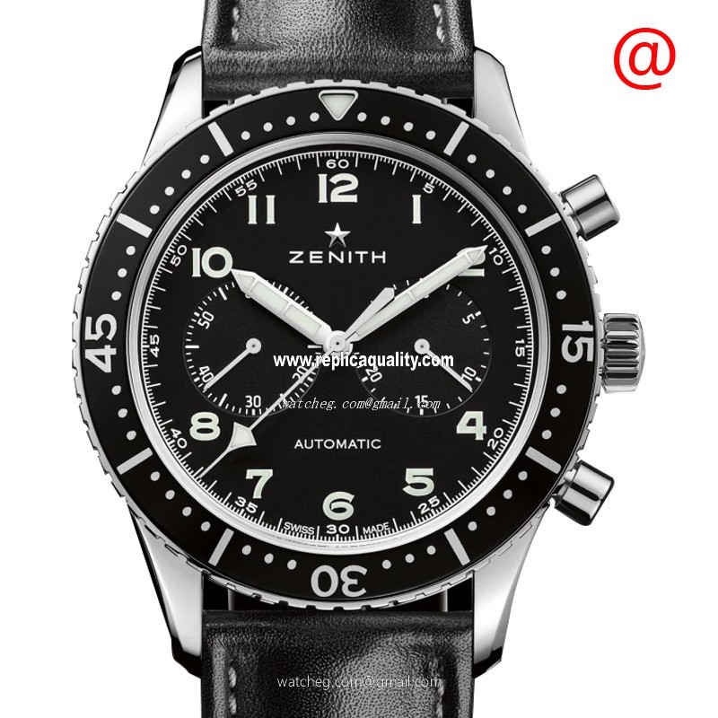 Zenith PILOTS 03.2240.4069/21.C774 Automatic Stainless Steel Black