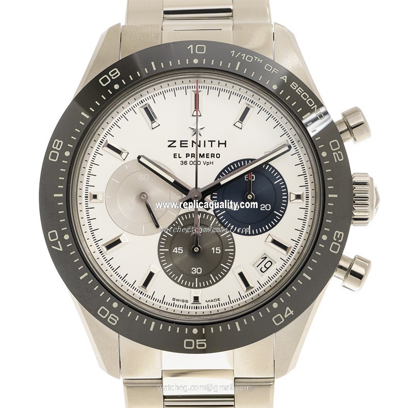 Zenith CHRONOMASTER 03.3100.3600/21.M3100 Automatic Ceramic & Steel White