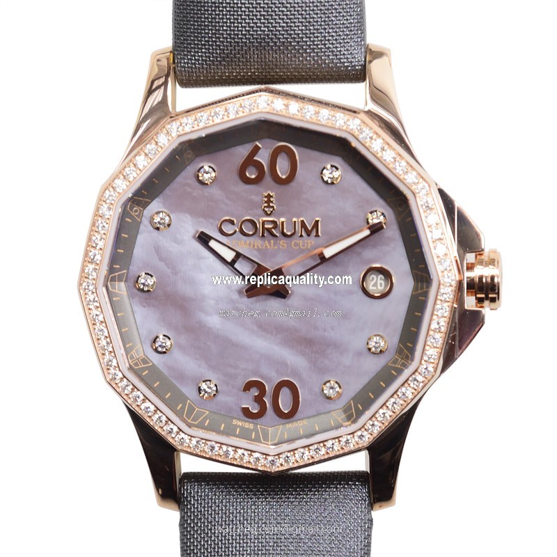 Corum ADMIRALS CUP 082.101.85-0149 PK10 Automatic 18kt Rose Gold & Steel Pink