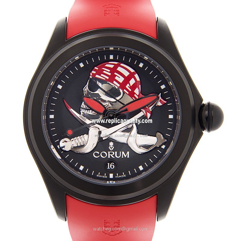 Corum BUBBLE 082.310.98-0376 PIRA Automatic Stainless Steel Black