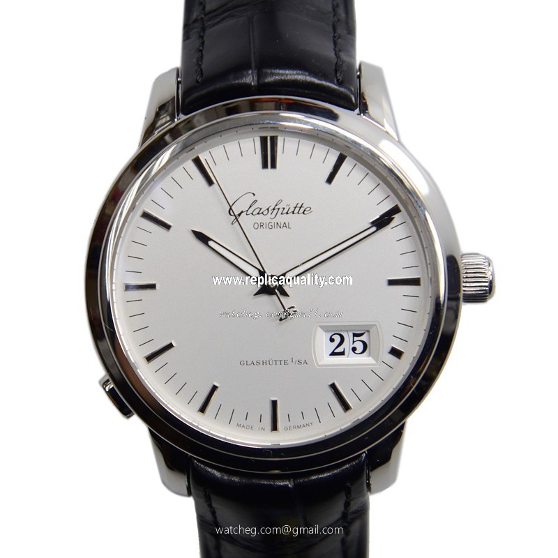 Glashutte SENATOR PANORAMA DATE 100-03-13-02-04 Automatic Stainless Steel Silver