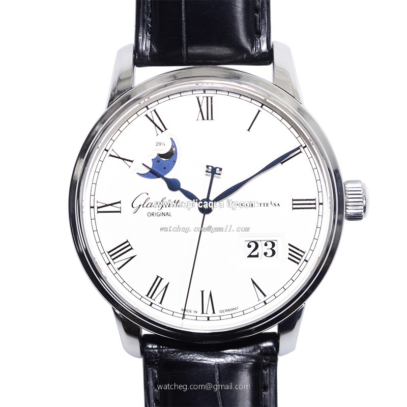 Glashutte SENATOR PANORAMA DATE 100-04-32-12-04 Automatic Stainless Steel Silver
