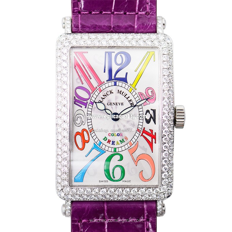 Franck Muller LONG ISLAND 1000 SC COL DRM (AC) DIA Automatic Stainless Steel & Diamonds Silver