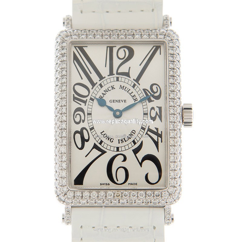 Franck Muller LONG ISLAND 1000 SC D (OG) Automatic 18kt White Gold & Diamond Silver