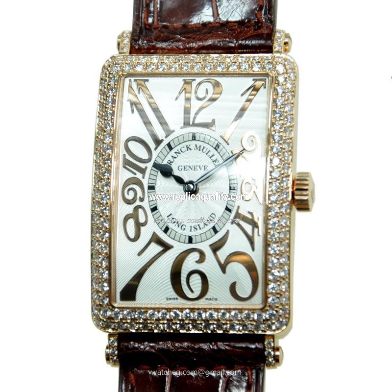 Franck Muller LONG ISLAND 1000 SC REL D (5N) Automatic 18kt Rose Gold & Diamonds Silver