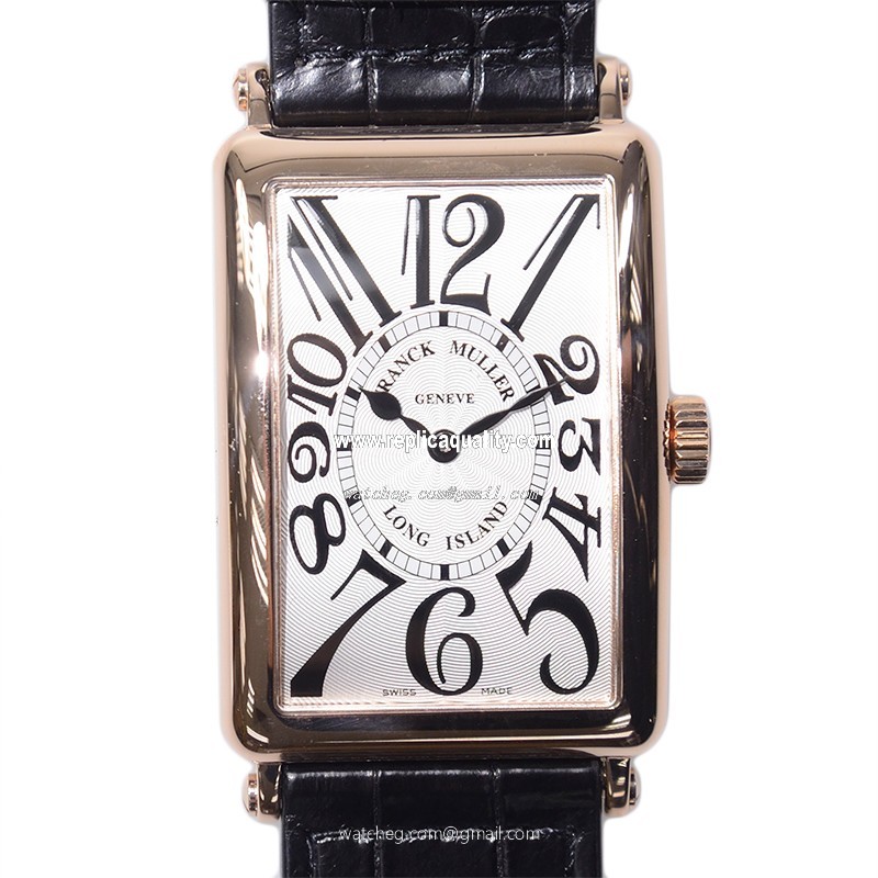 Franck Muller LONG ISLAND 1002 QZ (5N) Quartz 18kt Rose Gold Silver
