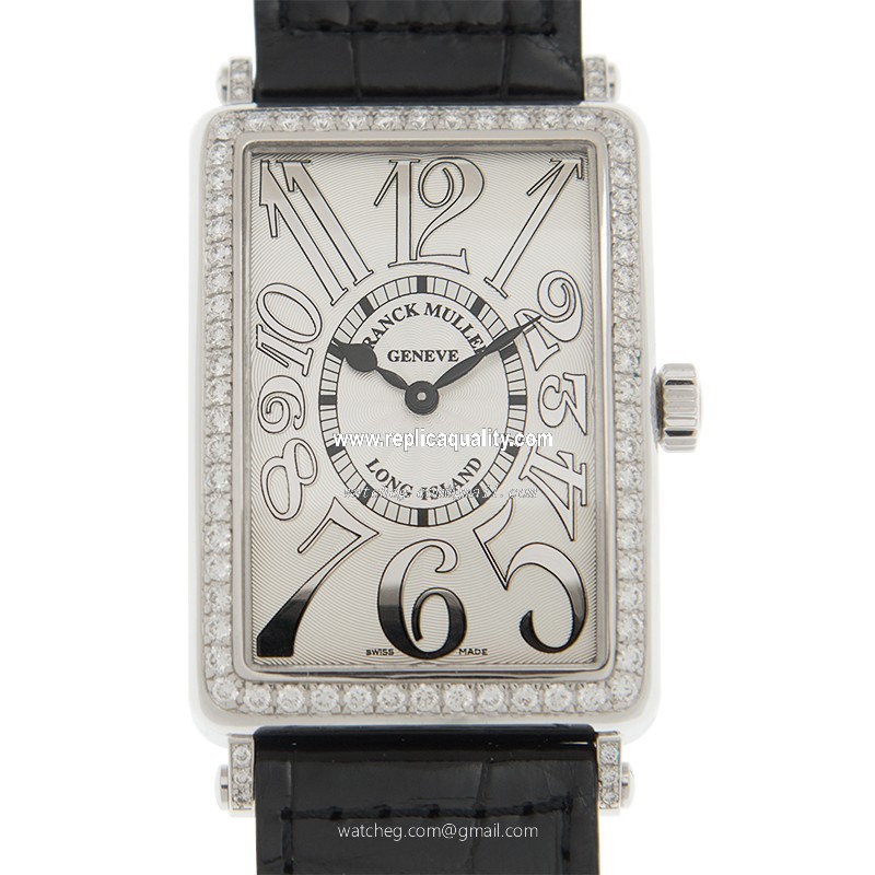 Franck Muller LONG ISLAND 1002 QZ REL D 1R (OG) Quartz 18kt White Gold & Diamond White