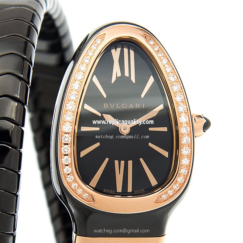 Bulgari SERPENTI 102532 Quartz Ceramic Black