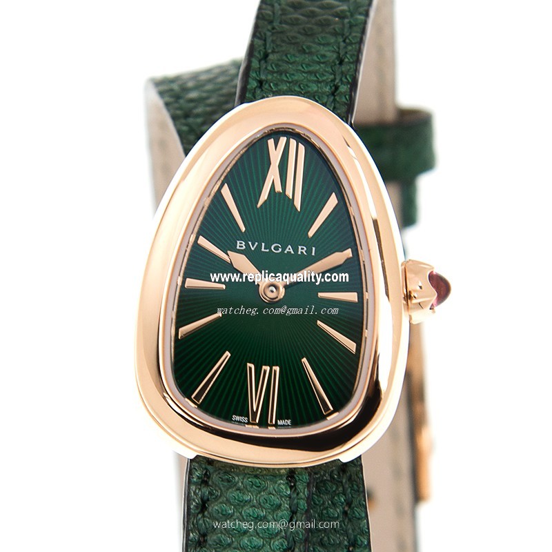 Bulgari SERPENTI 102726 Quartz 18kt Rose Gold Green