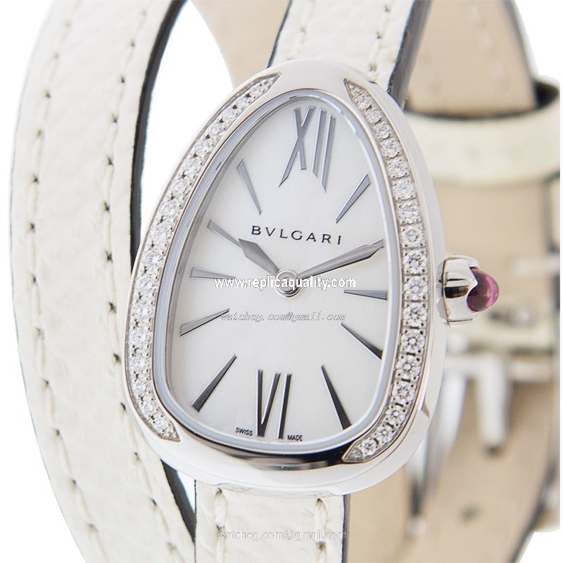 Bulgari SERPENTI 102781 Quartz Stainless Steel & Diamonds White