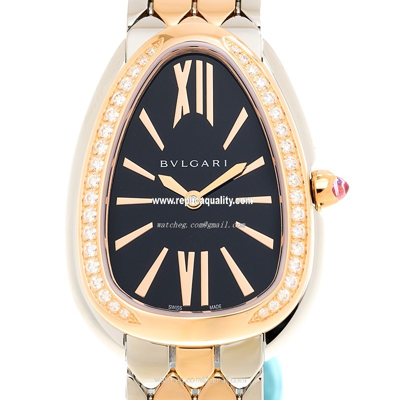 Bulgari SERPENTI SEDUTTORI 103450 Quartz 18kt Rose Magic & Diamond Black