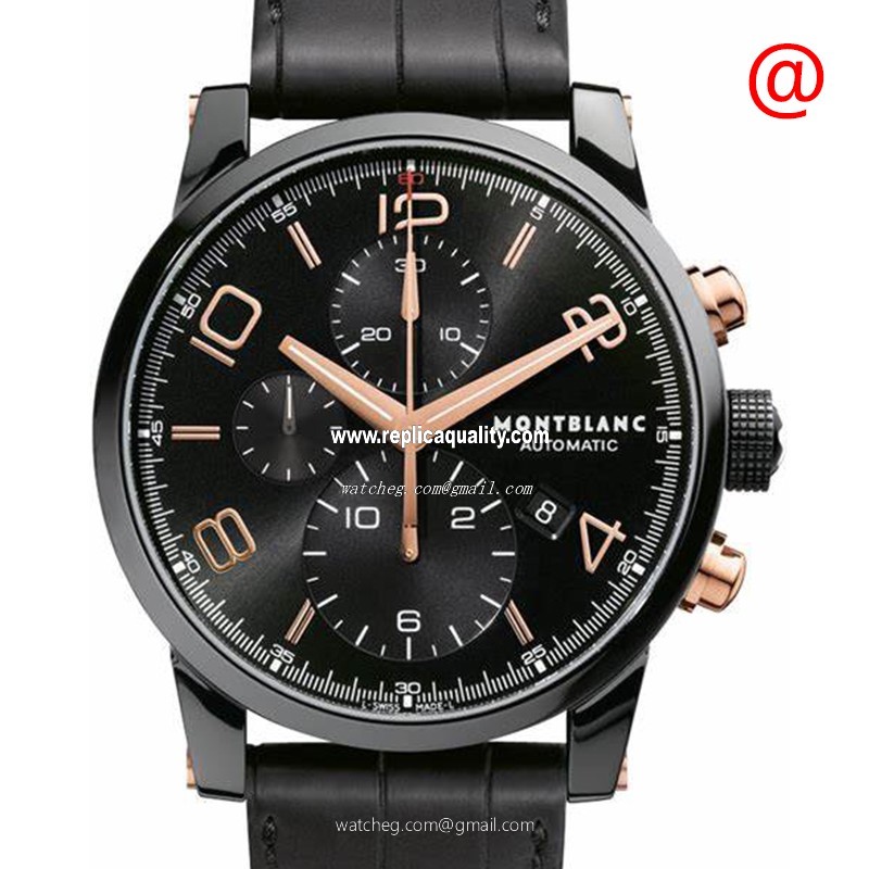 Mont Blanc TIMEWALKER 105805 Automatic Stainless Steel Black