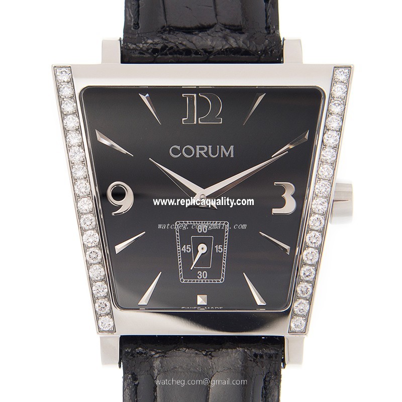 Corum TRAPEZE 106.406.47/0001 BN69 Quartz Stainless Steel & Diamonds Black