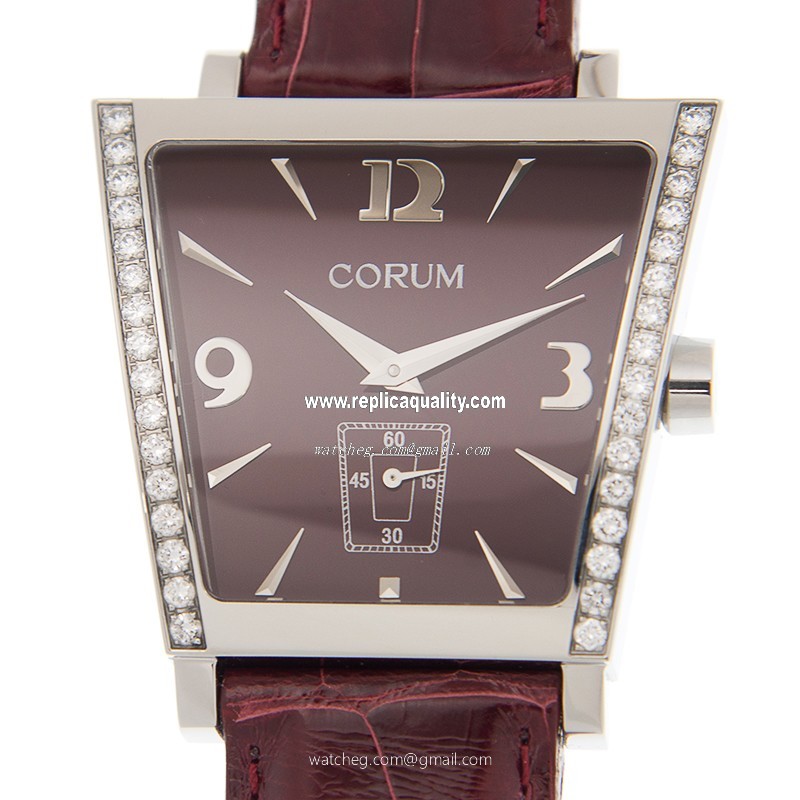 Corum TRAPEZE 106.406.47/0012 DP51 Quartz Stainless Steel & Diamonds Red