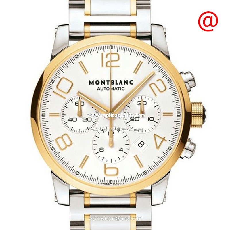 Mont Blanc TIMEWALKER 107320 Automatic 18kt Gold & Steel White