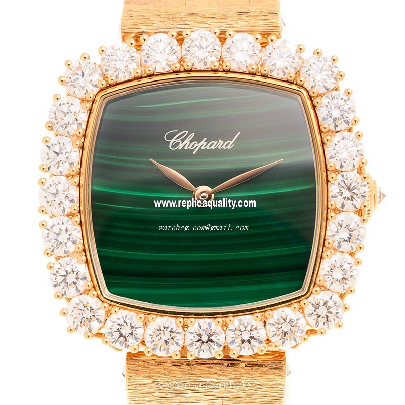 Chopard L HEURE DU DIAMANT 10A386-5111 Automatic 18kt Rose Gold & Diamonds Green