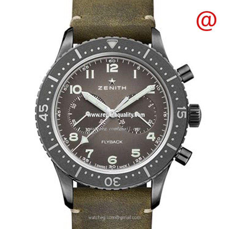 Zenith PILOTS 11.2240.405/21.C773 Automatic Stainless Steel Dark grey
