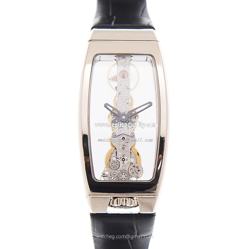 Corum BRIDGE 113.101.59-0001 0000 Manual Wind 18kt White Gold Transparent