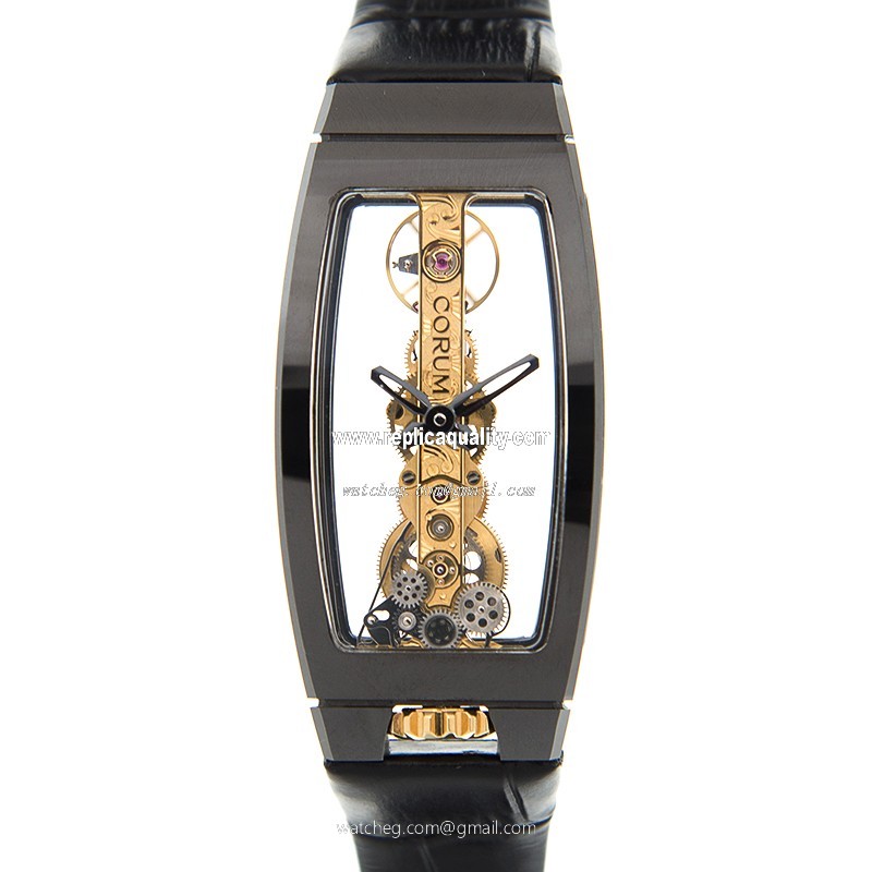 Corum BRIDGE 113.110.15/0001 0000 Automatic Ceramic Transparent Skull
