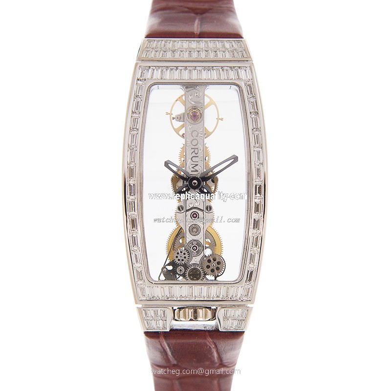 Corum BRIDGE 113.149.69/0089 0000 Manual Wind 18kt White Gold Transparent