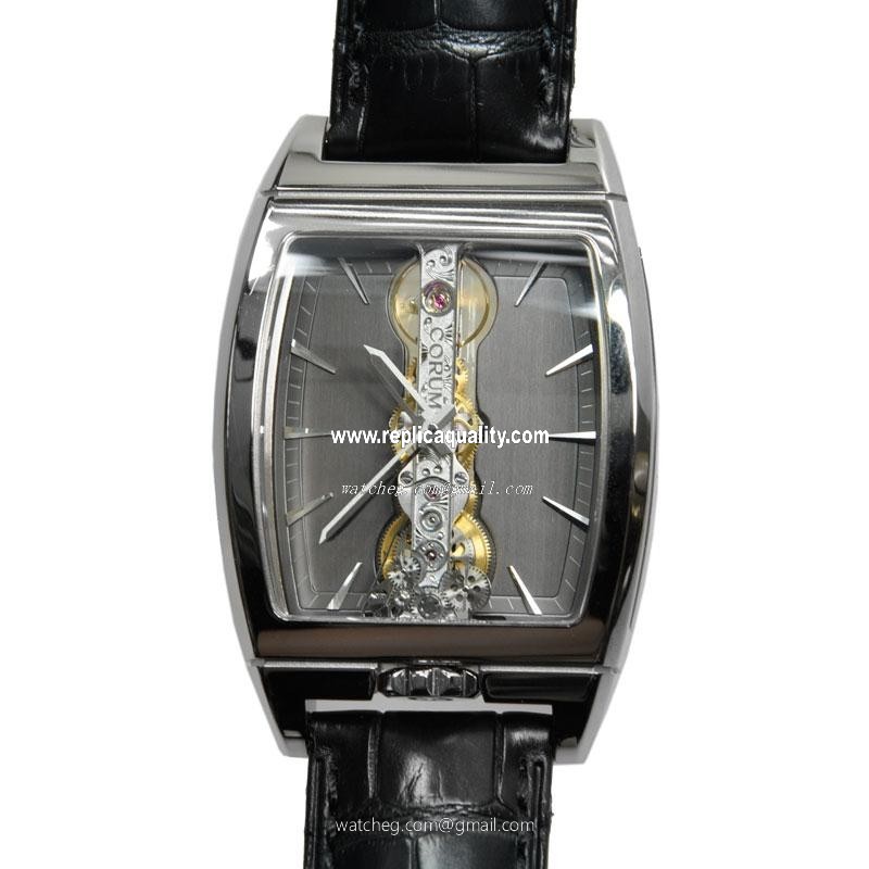Corum BRIDGE 113.150.59-0001 FK01 Manual Wind 18kt White Gold Dark grey