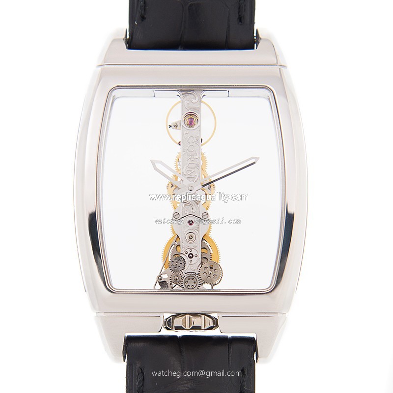 Corum BRIDGE 113.160.59-0001 0000 Manual Wind 18kt White Gold Transparent