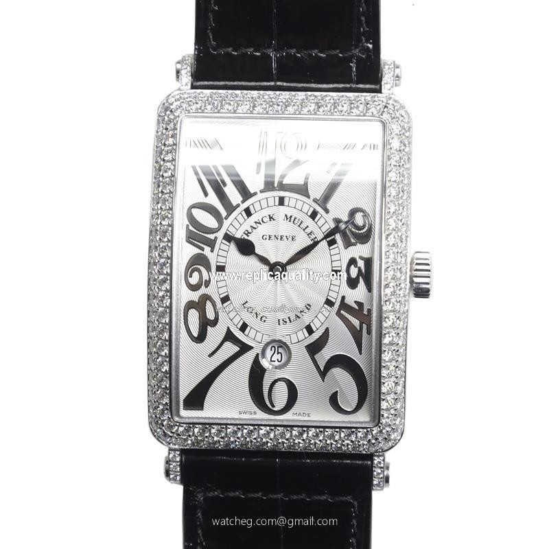 Franck Muller LONG ISLAND 1150 SC DT REL D (OG) Automatic 18kt White Gold & Diamond 