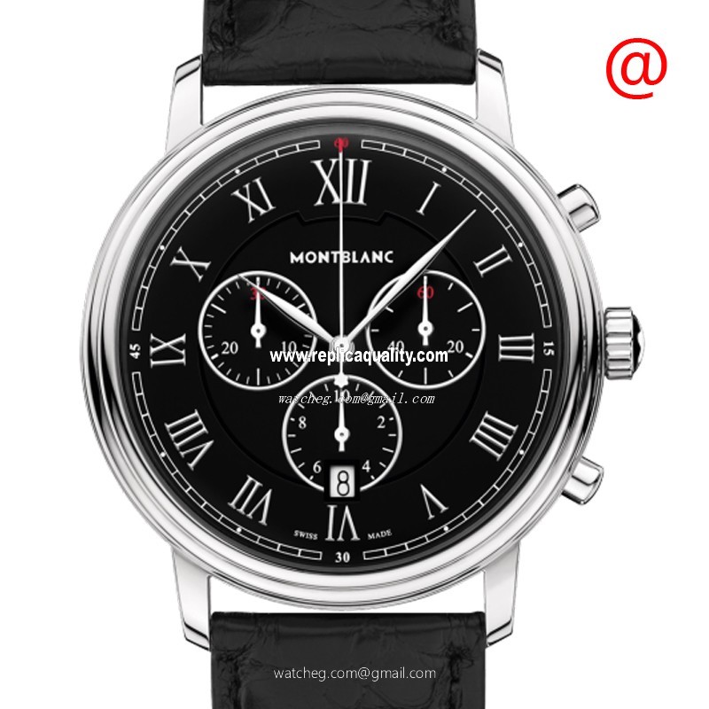 Mont Blanc TRADITION 117047 Quartz Stainless Steel Black