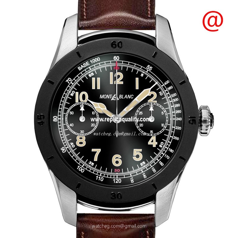 Mont Blanc SUMMIT 117536 Quartz Stainless Steel Black