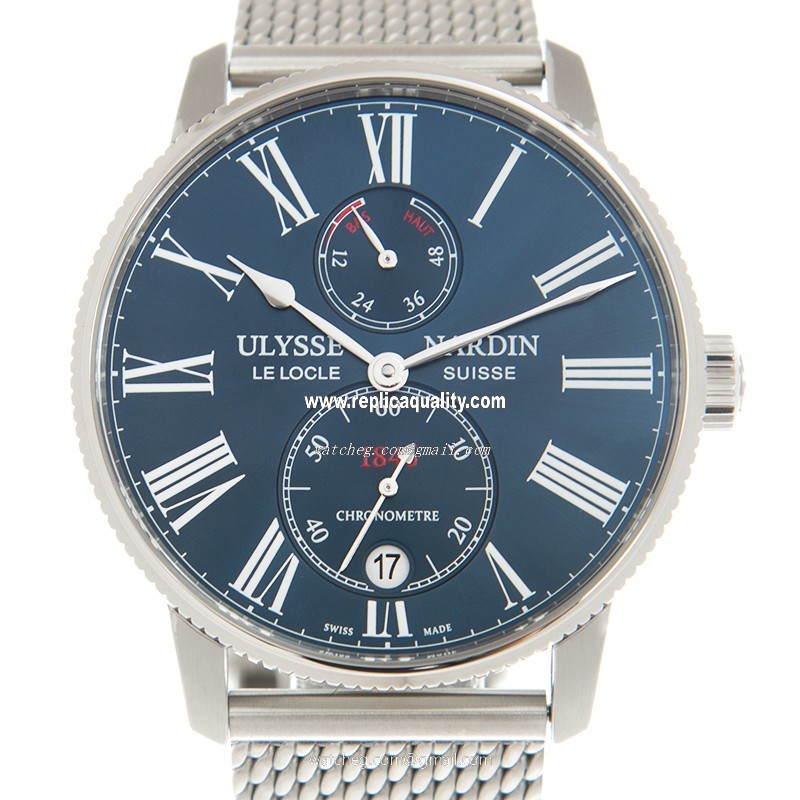 Ulysse Nardin MARINE 1183-310-7MIL/43 Automatic Stainless Steel Blue
