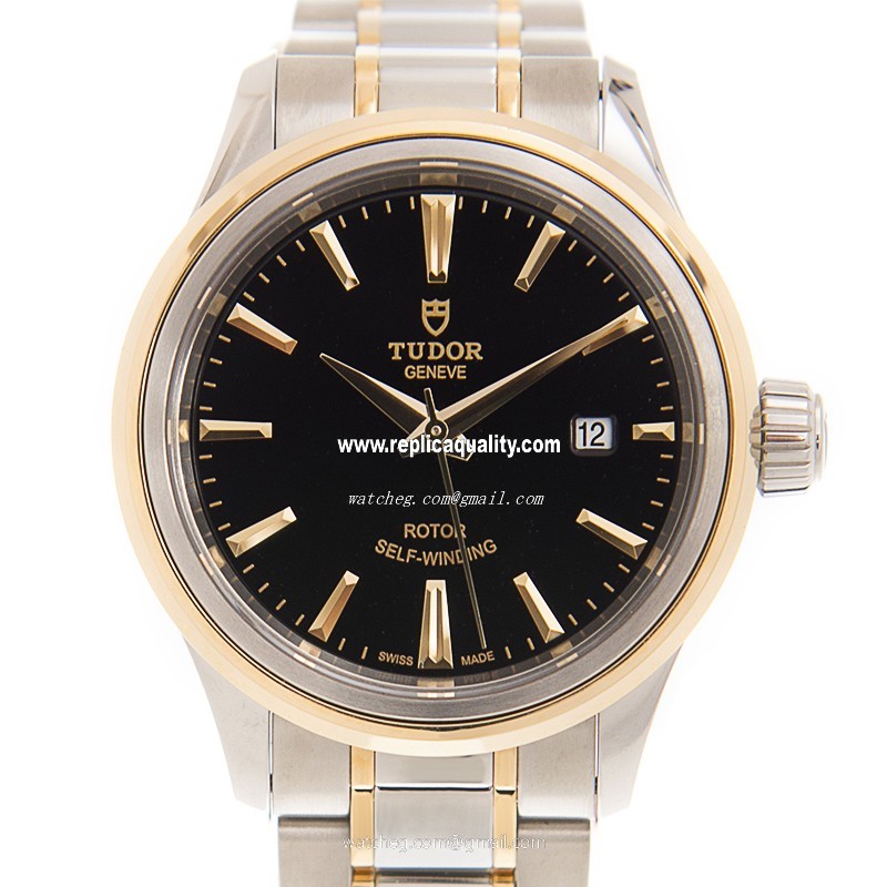 Tudor STYLE 12103-65013-BK Automatic 18kt Gold & Steel Black