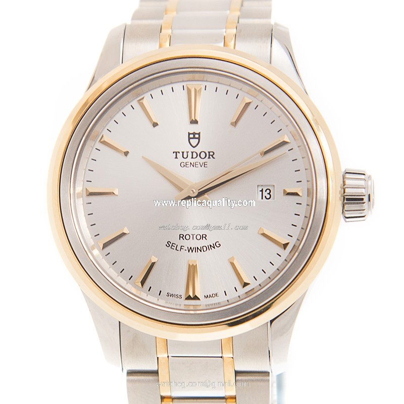Tudor STYLE 12103-65013-SV Automatic 18kt Gold & Steel Silver
