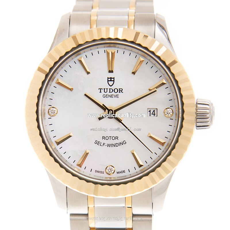Tudor STYLE 12113-65013-369DI-NCWT Automatic 18kt Gold & Steel White