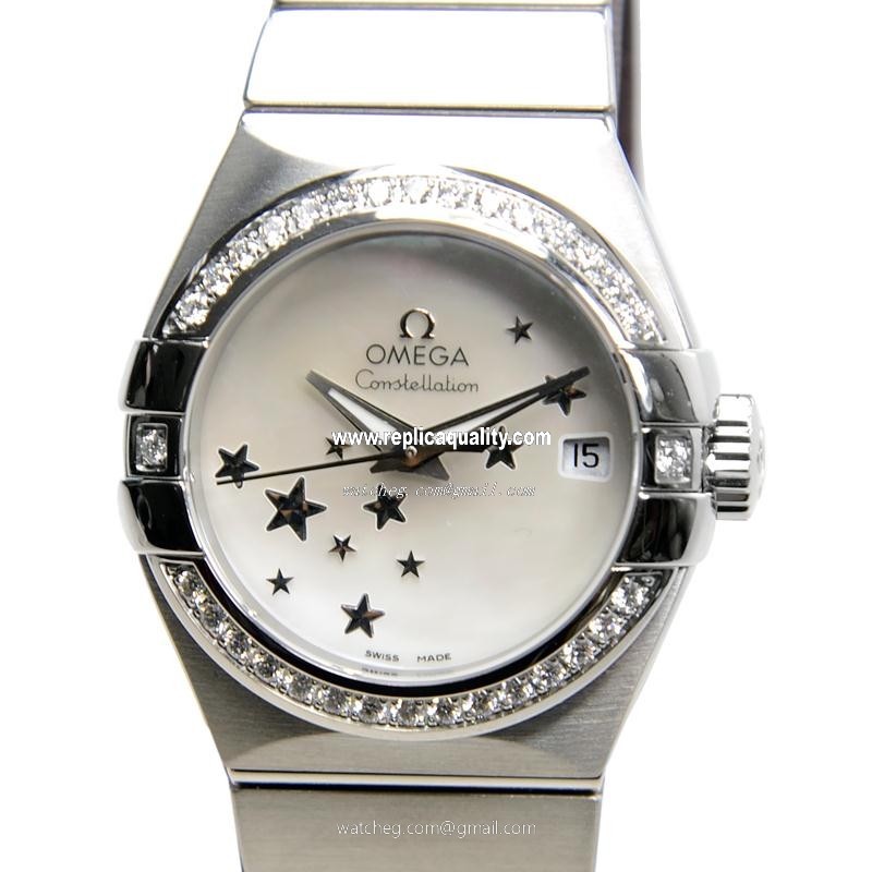 Omega CONSTELLATION 123.15.27.20.05.001 Automatic Stainless Steel & Diamonds White