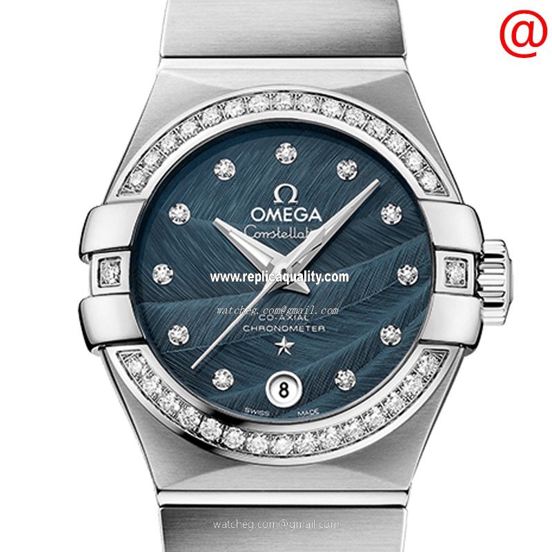 Omega CONSTELLATION 123.15.27.20.53.001 Automatic Stainless Steel & Diamonds Blue