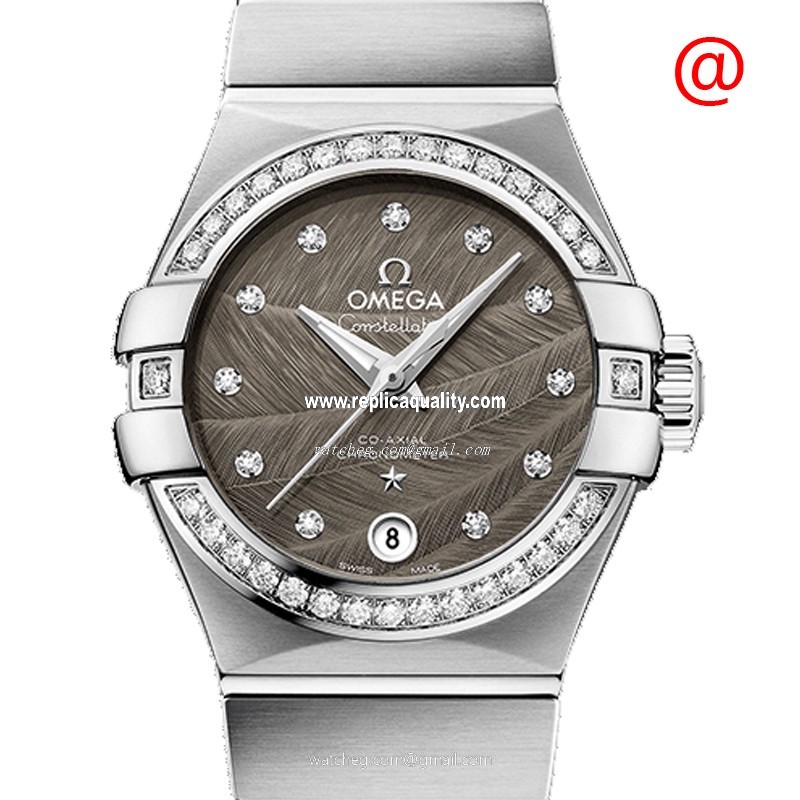 Omega CONSTELLATION 123.15.27.20.56.001 Automatic Stainless Steel & Diamonds Gray