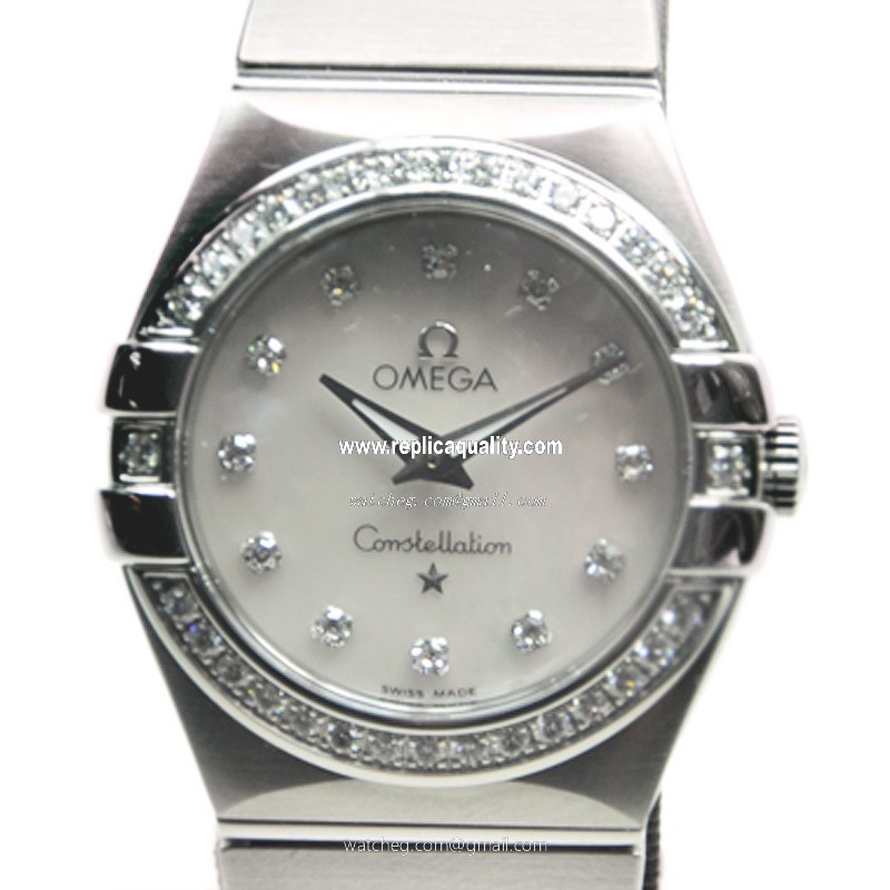 Omega CONSTELLATION 123.15.27.60.55.001 Quartz Stainless Steel & Diamonds White