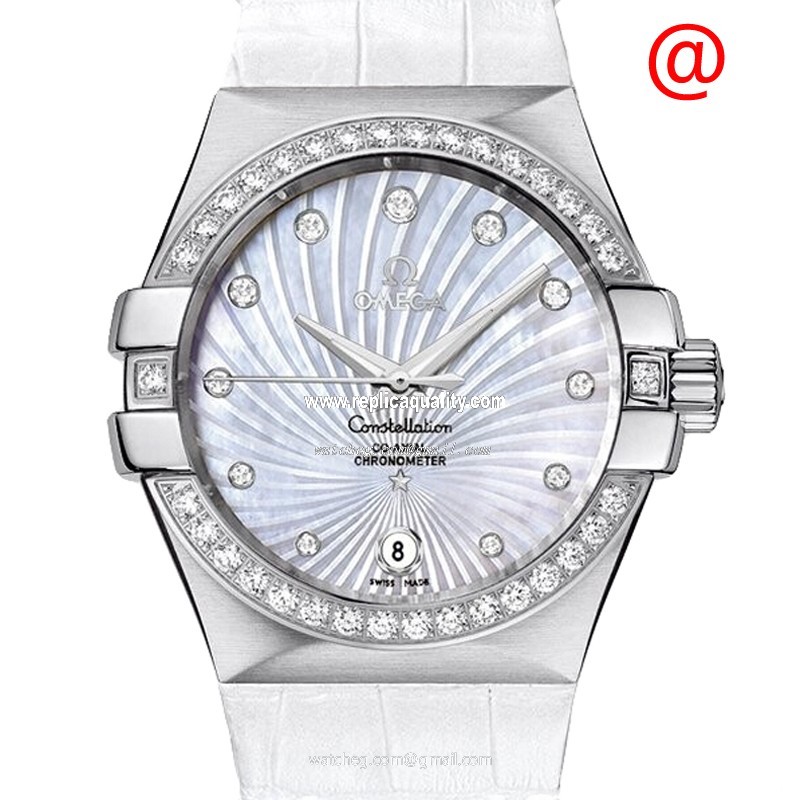 Omega CONSTELLATION 123.18.35.20.55.001 Automatic Stainless Steel & Diamonds White