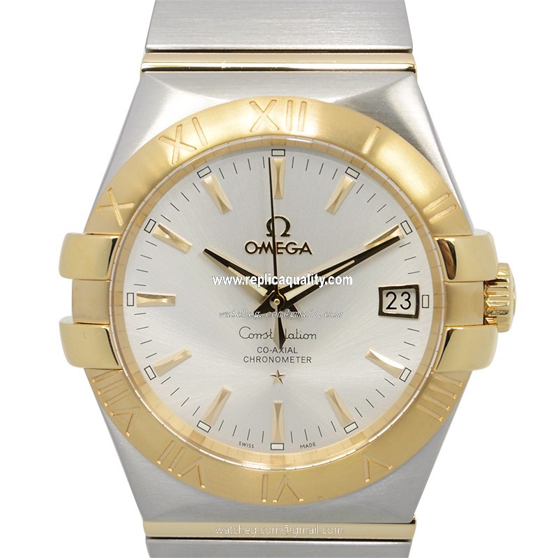Omega CONSTELLATION 123.20.35.20.02.002 Automatic 18kt Gold & Steel Silver