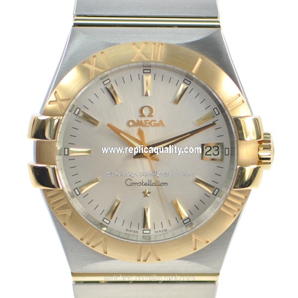 Omega CONSTELLATION 123.20.35.60.02.002 Quartz 18kt Gold & Steel Silver