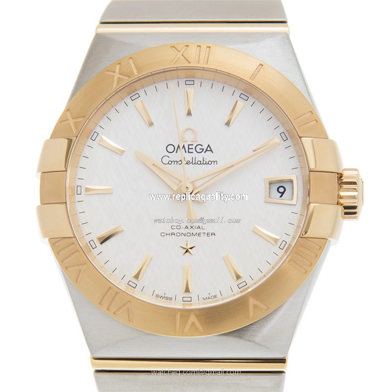 Omega CONSTELLATION 123.20.38.21.02.006 Automatic 18kt Gold & Steel Silver