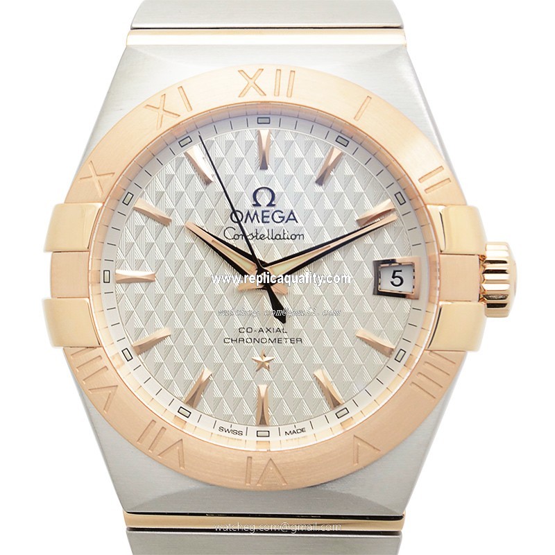 Omega CONSTELLATION 123.20.38.21.02.008 Automatic 18kt Rose Gold & Steel Silver