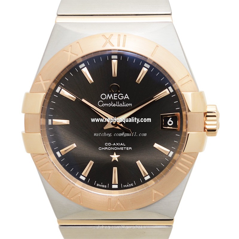 Omega CONSTELLATION 123.20.38.21.06.002 Automatic 18kt Rose Gold & Steel Gray