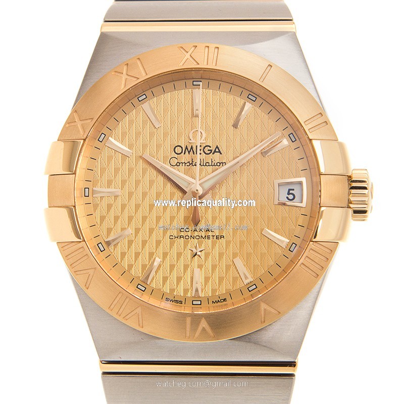 Omega CONSTELLATION 123.20.38.21.08.002 Automatic 18kt Gold & Steel Gold