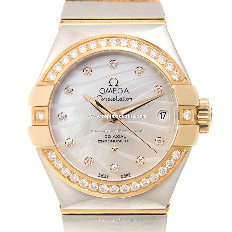 Omega CONSTELLATION 123.25.27.20.55.004 Automatic 18kt Gold & Diamond & Steel White