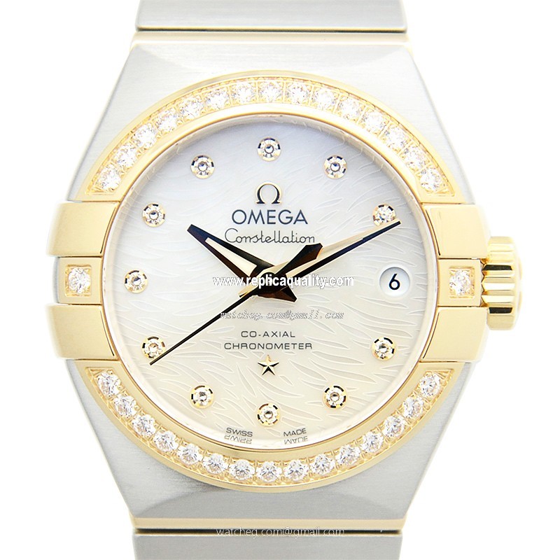 Omega CONSTELLATION 123.25.27.20.55.007 Automatic 18kt Gold & Diamond & Steel White